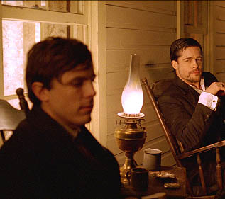 photo of The Assassination of Jesse James by the Coward Robert Ford,  Casey Affleck, Brad Pitt