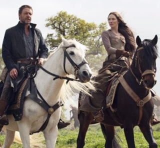 Still of Russell Crowe and Cate Blanchett in Robin Hood