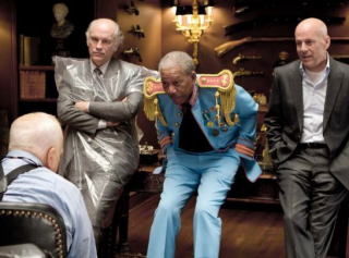 Still of Morgan Freeman, Bruce Willis and John Malkovich in Red
